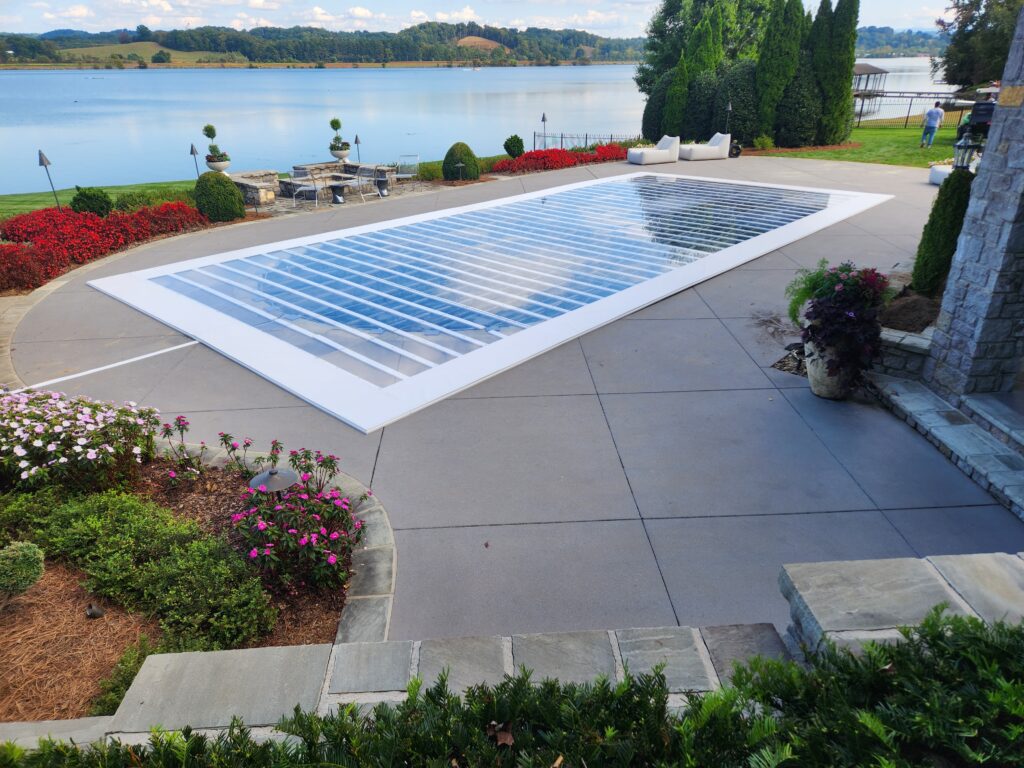 Installed Pool cover