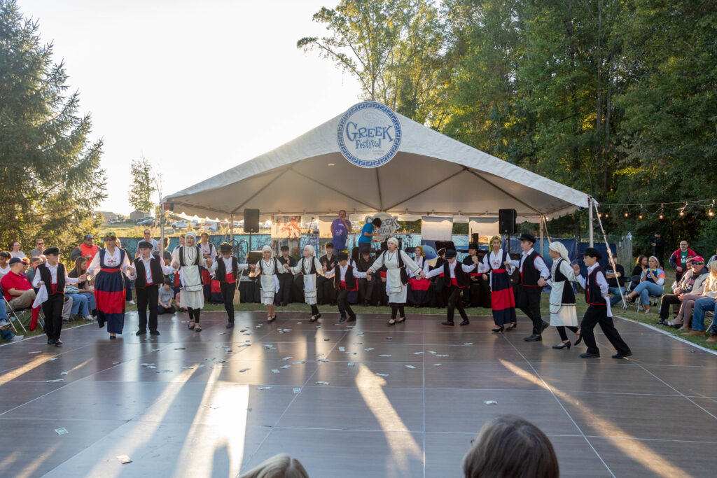 Dance floor at the Greek Festival