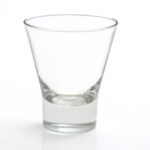 The Amber Vintage Glass, featuring a wide rim and narrow base, gleams against a plain white background, adding a touch of timeless elegance to any event in Atlanta. For elegant glassware rentals in the area, trust T3 Event Rentals to enhance your occasion.