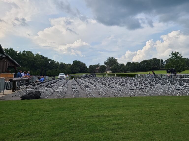 Black Aluminum Chairs for graduation ceremony
