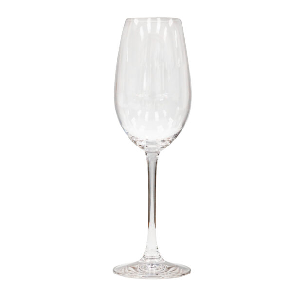 Rent a Riedel Champagne Glass from T3 Event Rentals in Forsyth County—long stem, rounded bowl, perfect for your event.