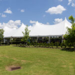 Event photo of our 60' rope and pole tent at an event.