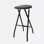 Enhance your event in Atlanta with a touch of elegance by renting the sleek backless Chair Black Barstool from T3 Event Rentals. This sophisticated barstool features a round seat and slender legs, perfect for adding style to any occasion.