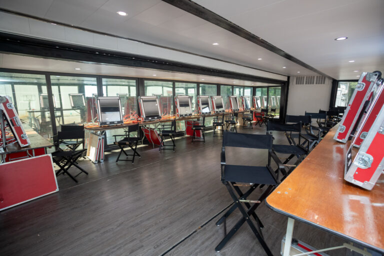 Make-up and hair stations setup