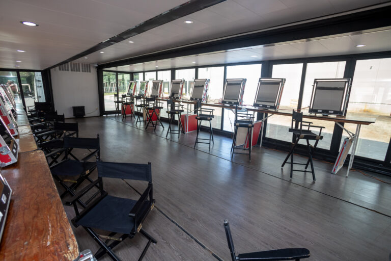 Make-up and hair stations setup