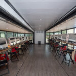 Make-up and hair stations setup