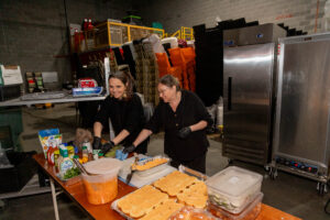 Private chef preparing food for an event