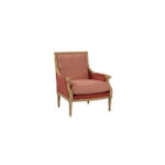 Rent this classic armchair from T3 Event Rentals for your next Forsyth County event. Featuring a light wood frame and elegant reddish-pink upholstered seat, backrest, and cushioned arms, this traditional chair adds timeless charm to any occasion. All items from T3 Event Rentals are available for rent in Forsyth County—perfect for weddings, corporate gatherings, or special celebrations.
