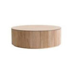 Add modern texture to your Atlanta event with a round, light wood coffee table rental from T3 Event Rentals. Featuring stylish vertical grooves, this table brings contemporary elegance to any gathering space. Available exclusively for rent through T3 Event Rentals—serving Atlanta and surrounding areas.