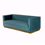 Buckhead Sofa Teal Velvet Lounge Furniture Rental