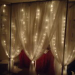 T3 Event Rentals offers sheer white curtain and Twinkle Light rentals in Dahlonega for dreamy, glowing event backdrops.