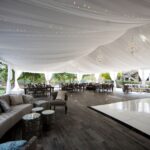 T3 Event Rentals in Dahlonega: twinkle lights, draped ceiling, chandeliers, and lounge seating rentals for stunning events.
