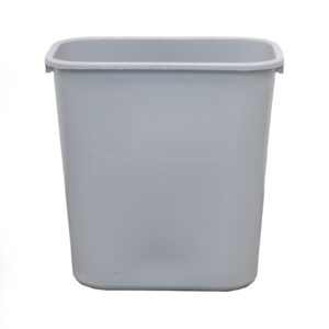 Rent the plain, lidless gray trash can from T3 Event Rentals in Atlanta—perfect for events needing simple waste bins.