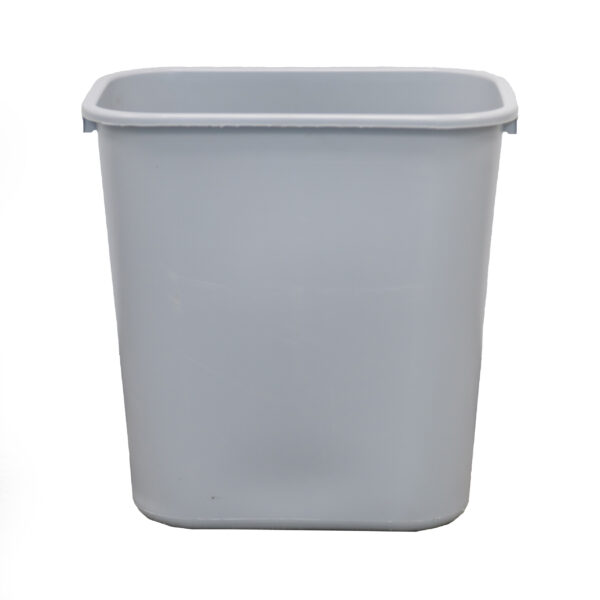 Rent the plain, lidless gray trash can from T3 Event Rentals in Atlanta—perfect for events needing simple waste bins.