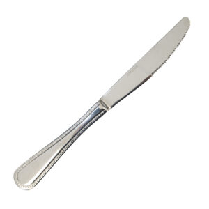 Silver Beaded Dinner Knife, rented by T3 Event Rentals
