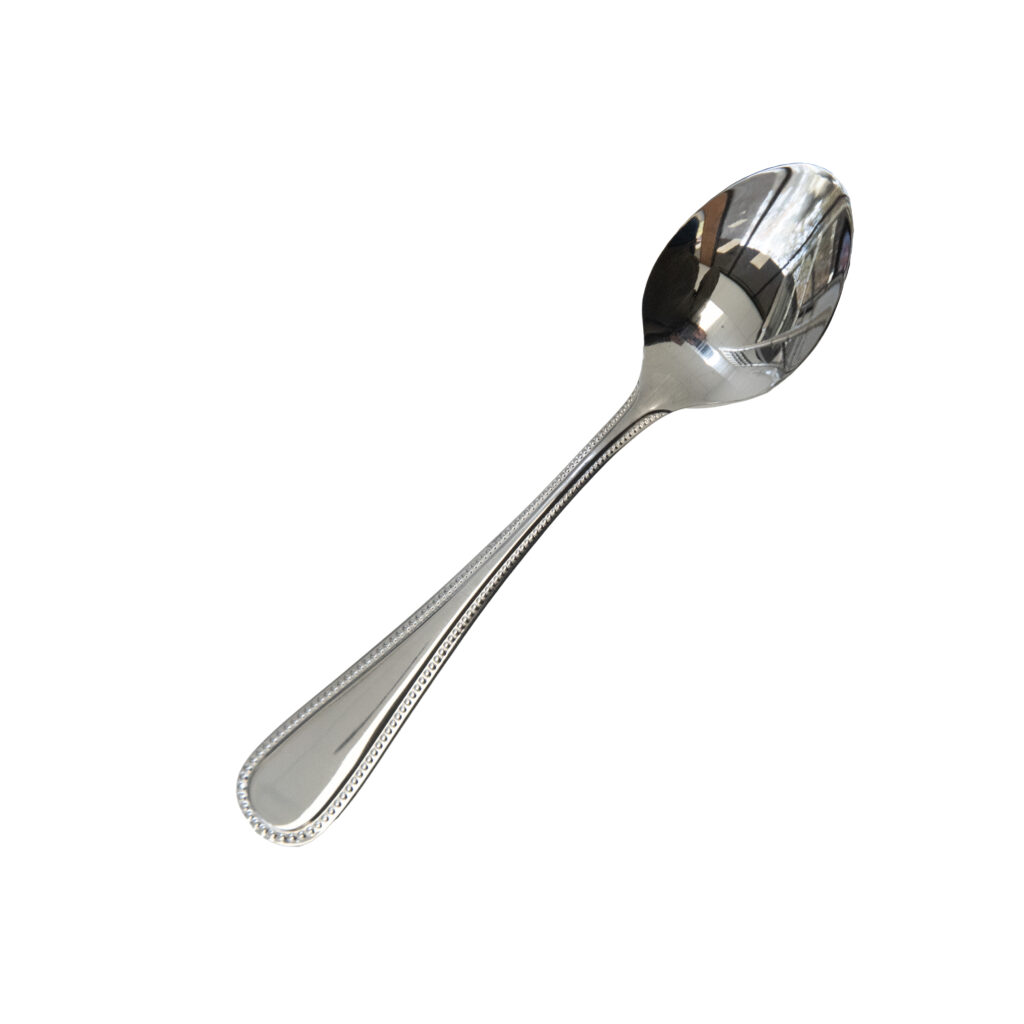 Silver Beaded Teaspoon, rented by T3 Event Rentals