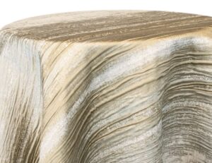 Champagne Shibori Stripe Linens