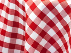 Red & White Gingham Linens