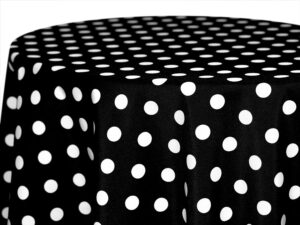 Black & White Polka Dot Linens
