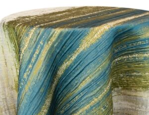 Emerald Shibori Stripe Linens