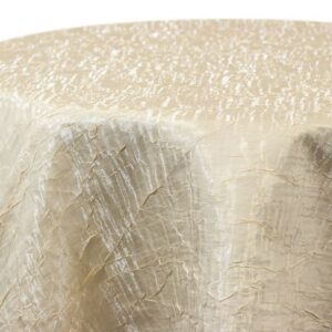 Ivory Iridescent Crush Linens