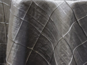 Silver Pintuck Linens