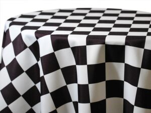 Black & White Racing Check Linens