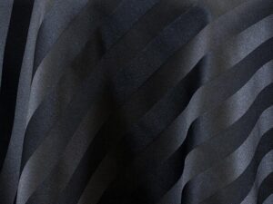 Black Satin Stripe Linens