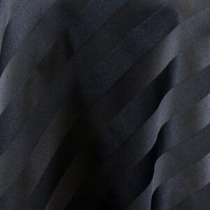 Black Satin Stripe Linens