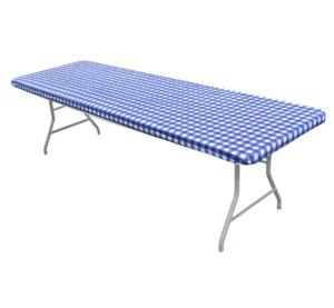 Blue & White Gingham Kwik Cover Linens