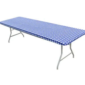 Blue & White Gingham Kwik Cover Linens