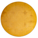 72 inch round wood table top seen from above